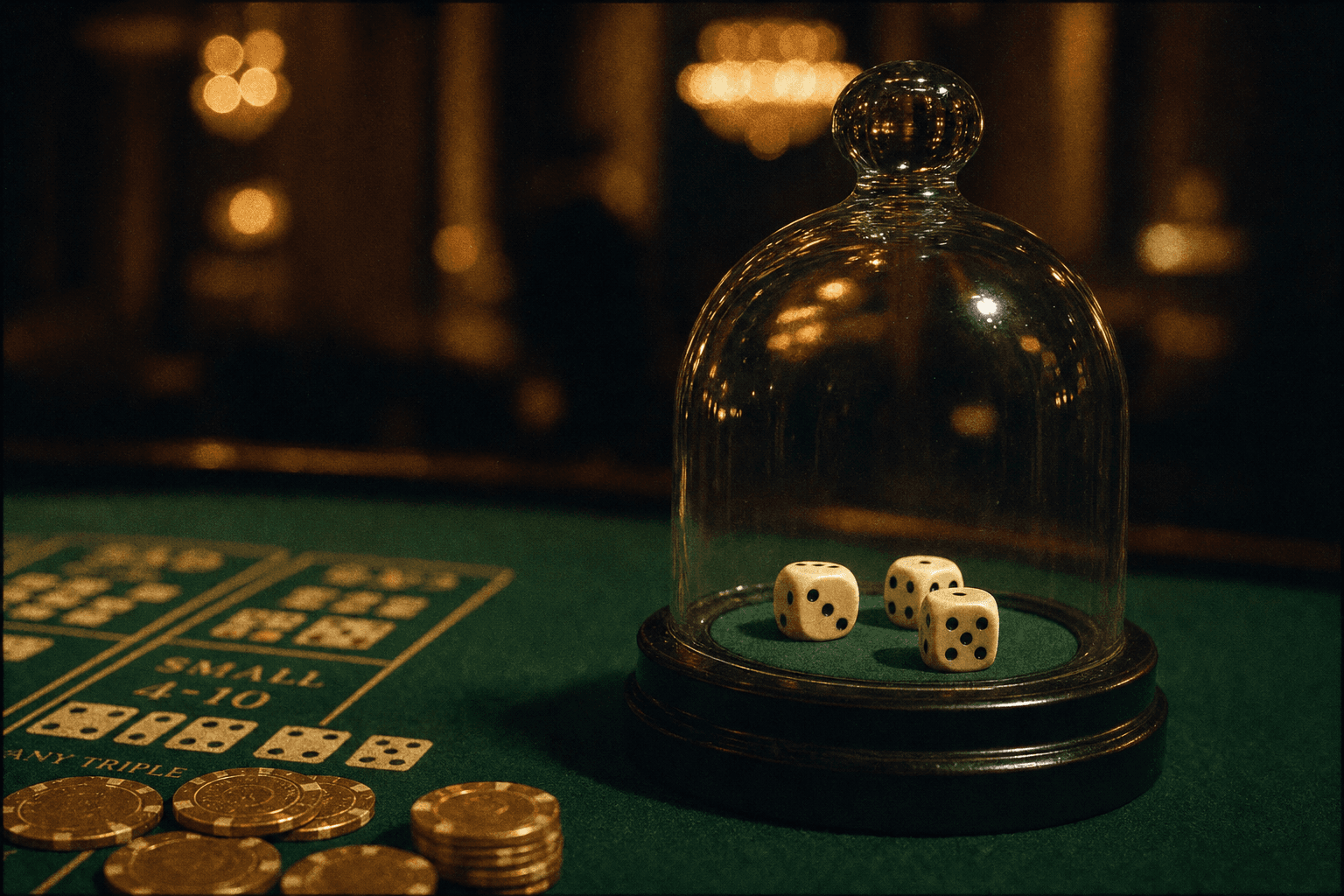 Illustration for the guide Sic Bo Strategy Guide: Dice Probabilities and Which Bets to Choose