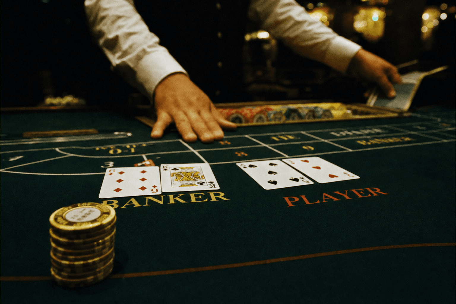 Illustration for the guide Best Baccarat Strategy: Banker vs Player Odds and Live Table Data